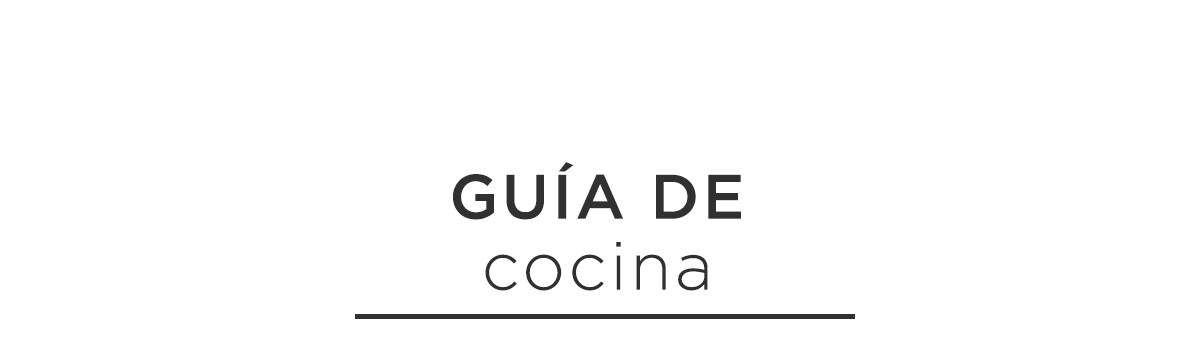 Guía de cocina Guía de cocina