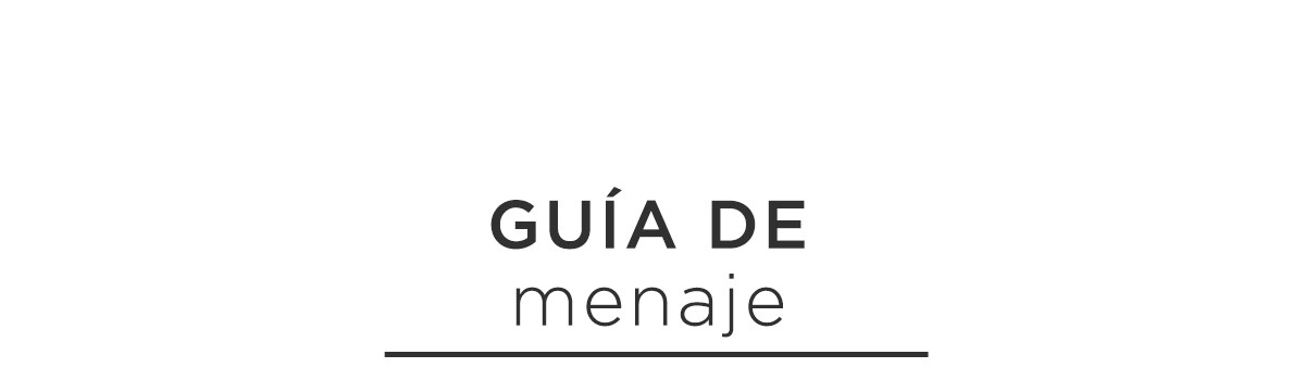 Guía de menaje Guía de menaje