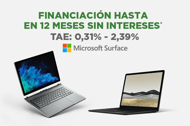FINANCIACIÓN HASTA EN 12 MESES SIN INTERESES* TAE: 0,31% - 2,39% FINANCIACIÓN HASTA EN 12 MESES SIN INTERESES* TAE: 0,31% - 2,39%