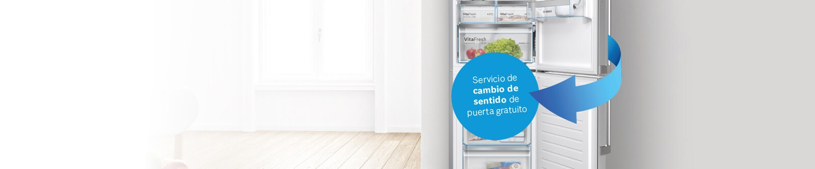Frigoríficos Bosch con cambio de sentido de puerta GRATIS Frigoríficos Bosch con cambio de sentido de puerta GRATIS