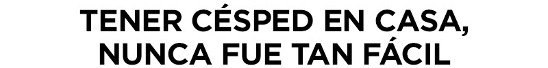 Tener cesped en casa, nunca fue tan facil Tener cesped en casa, nunca fue tan facil
