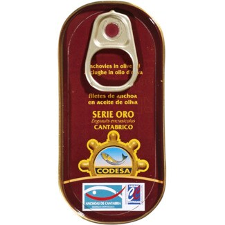 Codesa Filetes de Anchova em Azeite Serie Oro unidade 48 g