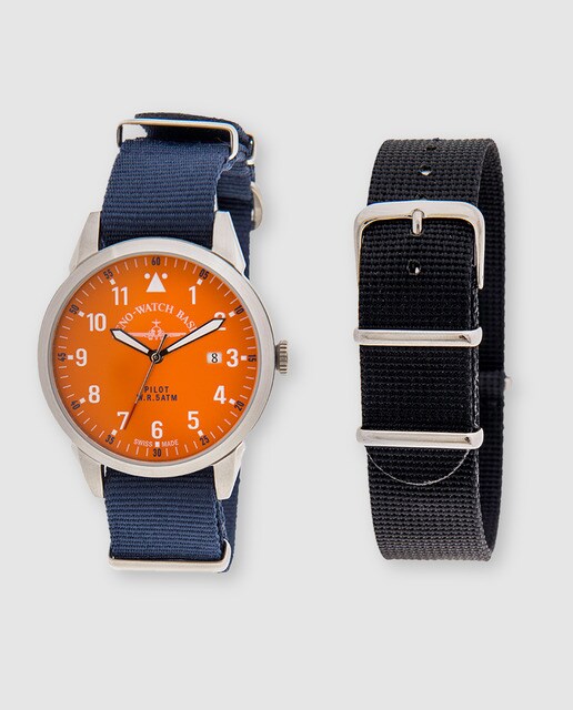 Reloj de hombre Zeno-Watch Basel Pilot de acero