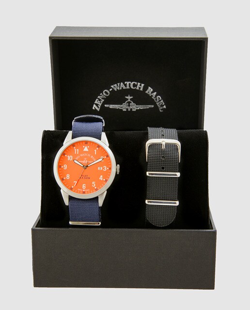Reloj de hombre Zeno-Watch Basel Pilot de acero