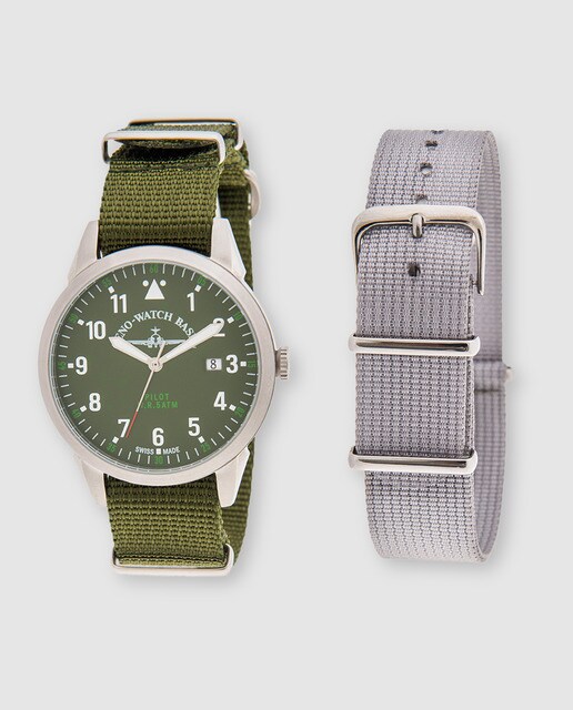Reloj de hombre Zeno-Watch Basel Pilot de acero