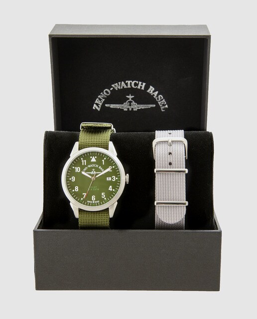 Reloj de hombre Zeno-Watch Basel Pilot de acero