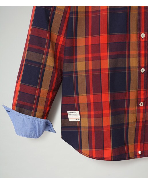 Camisa de hombre Gelin regular de cuadros multicolor