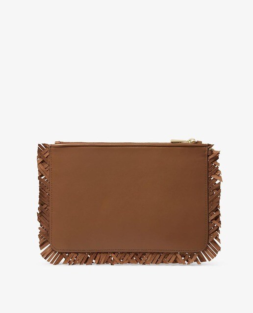 Cartera de mano Michael Michael Kors en marrón con pulsera extraíble