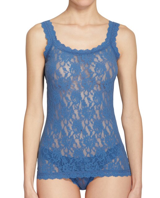 Camiseta interior de mujer de tirante ancho y encaje