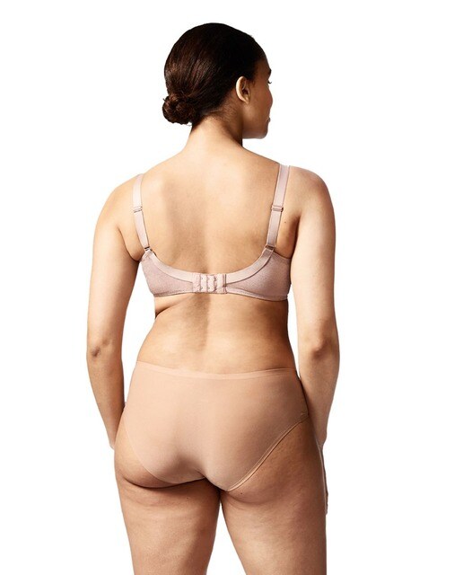 Sujetador reductor Hedona liso con bordados