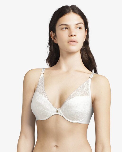 Sujetador Solace push up removible con encaje Leavers