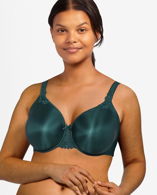 Sujetador reductor Hedona liso con bordados