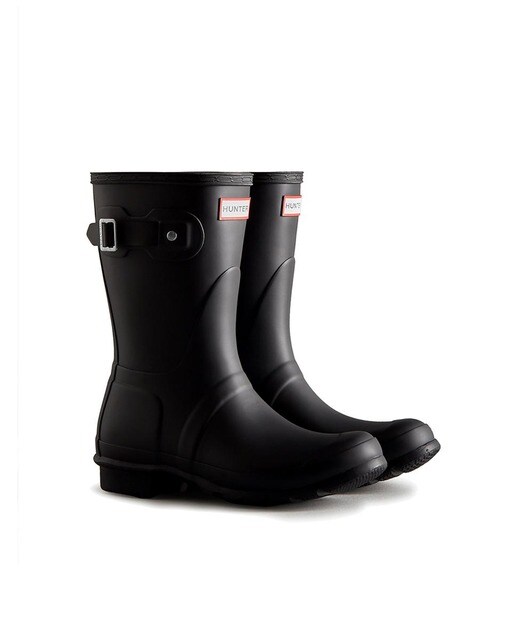 Botas de agua de mujer Hunter en negro de caña media