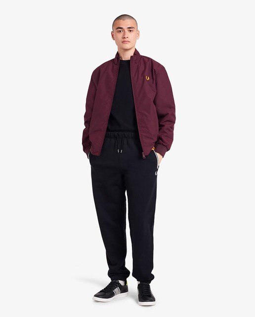 Chaqueta de hombre en rojo con cremallera