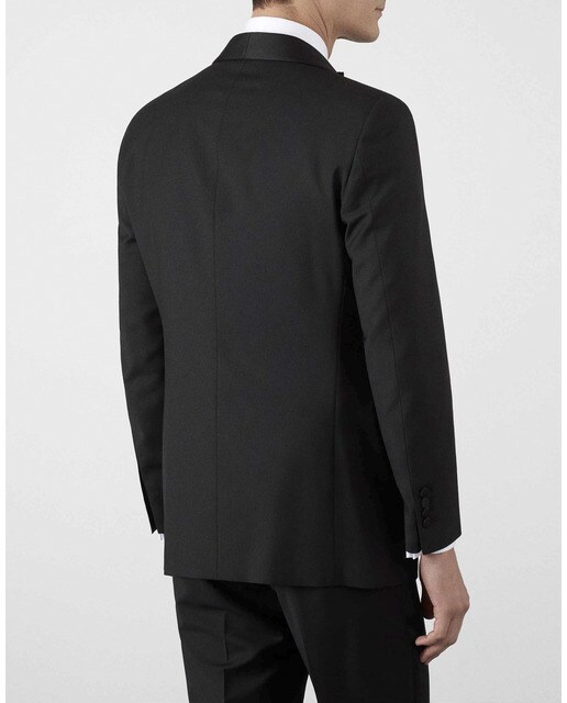 Chaqueta de hombre de esmoquin en color negro