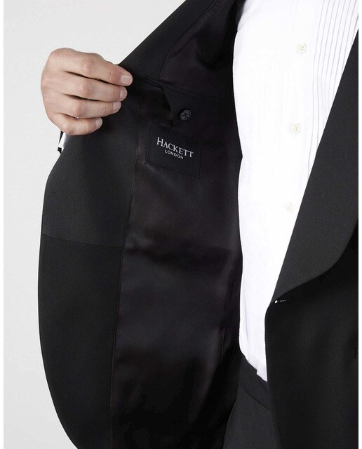 Chaqueta de hombre de esmoquin en color negro
