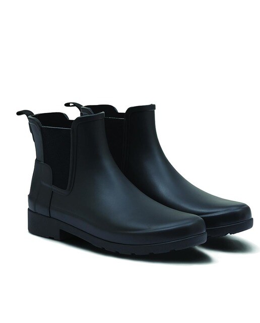 Botas de agua de mujer Hunter Chelsea Refined en negro