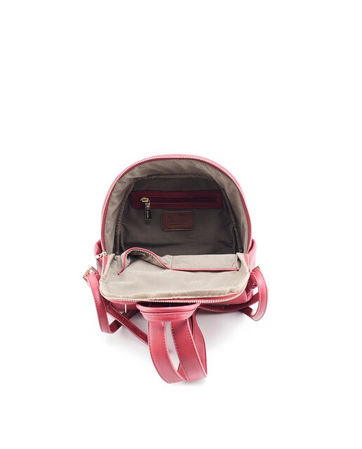 Mochila pequeña de mujer Fang en color rojo