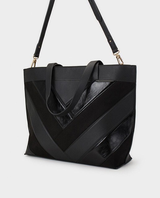 Bolso de hombro Parfois en color negro con asa doble