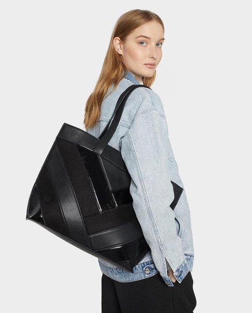 Bolso de hombro Parfois en color negro con asa doble
