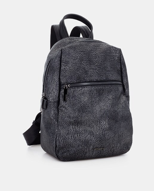 Mochila de mujer Abbacino en plata con varios bolsillos