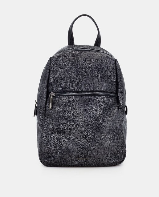 Mochila de mujer Abbacino en plata con varios bolsillos