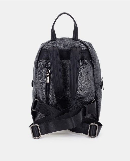 Mochila de mujer Abbacino en plata con varios bolsillos