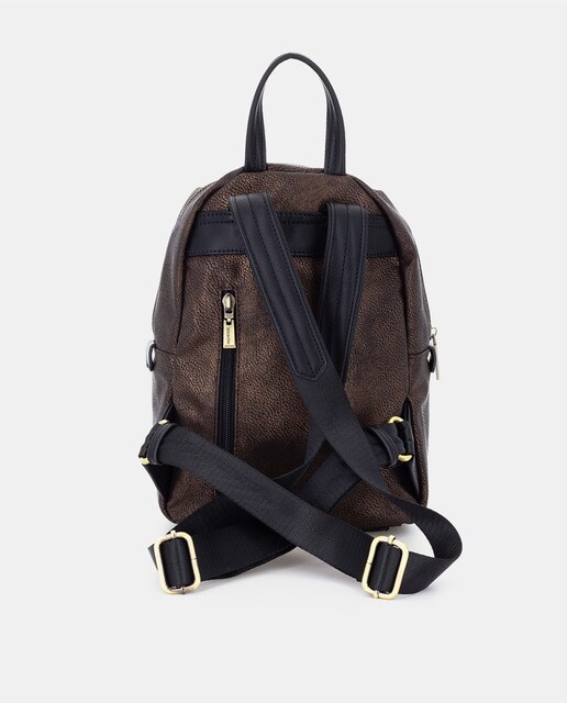 Mochila de mujer Abbacino en bronce con varios bolsillos