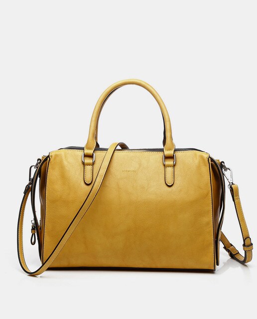 Bolso de mano Abbacino Lady bag Terrola amarillo con asa larga extraíble