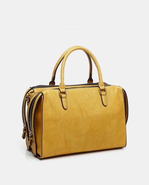 Bolso de mano Abbacino Lady bag Terrola amarillo con asa larga extraíble