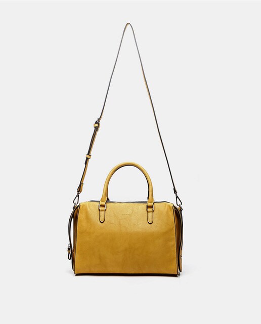 Bolso de mano Abbacino Lady bag Terrola amarillo con asa larga extraíble
