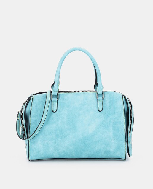 Bolso de mano Abbacino Lady bag Terrola en color turquesa con asa larga extraíble