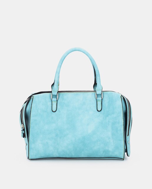 Bolso de mano Abbacino Lady bag Terrola en color turquesa con asa larga extraíble