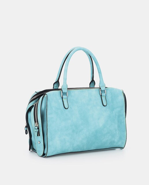 Bolso de mano Abbacino Lady bag Terrola en color turquesa con asa larga extraíble