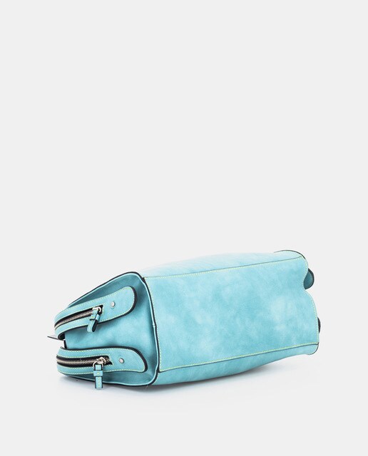 Bolso de mano Abbacino Lady bag Terrola en color turquesa con asa larga extraíble