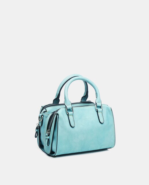 Bolso de mano Abbacino Lady bag Terrola en color turquesa con asa larga extraíble