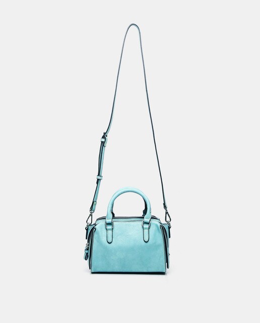 Bolso de mano Abbacino Lady bag Terrola en color turquesa con asa larga extraíble