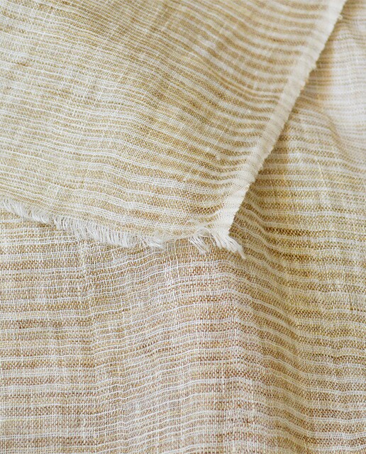Pañuelo Abbacino Malgrats de lino beige liso