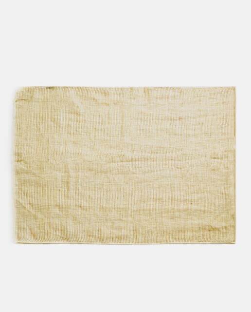 Pañuelo Abbacino Malgrats de lino beige liso