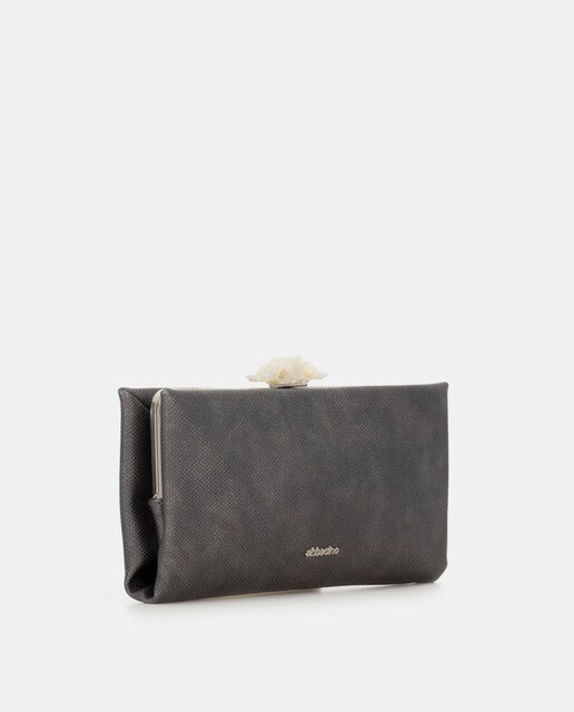 Bolso de fiesta Abbacino Aiamans en color plata con asa de hombro extraíble