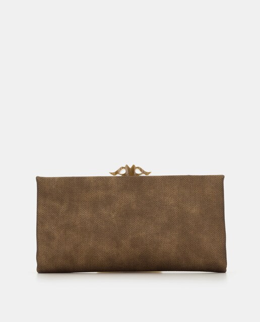 Bolso de fiesta Abbacino Aiamans en color cobre con asa de hombro extraíble