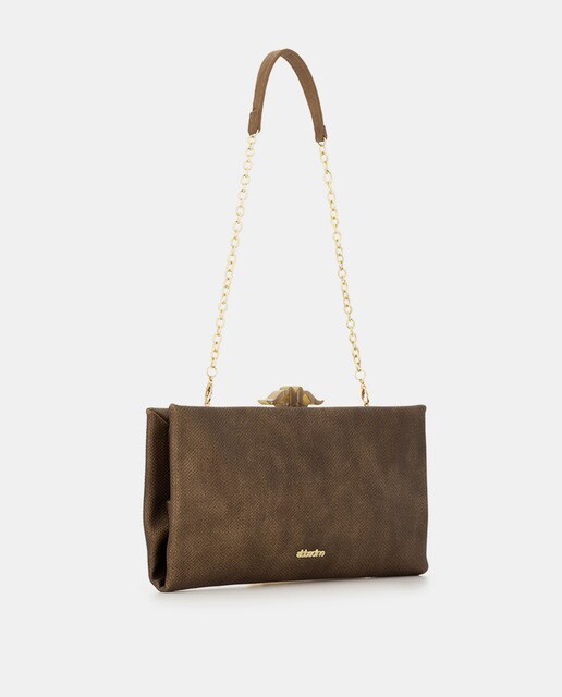 Bolso de fiesta Abbacino Aiamans en color cobre con asa de hombro extraíble