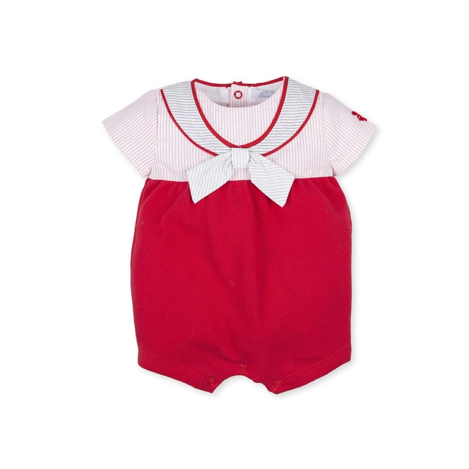 Vestido de Bebé com Cueca de Xadrez Vichy Rosa-1