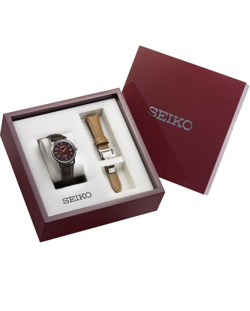 Reloj de hombre Seiko Presage SRPE41J1EST automático de piel y correa marrón