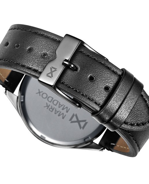 Reloj de Hombre Mark Maddox Mission multifunción de acero con correa negra