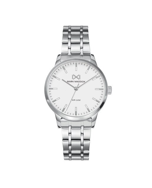 Reloj de Mujer Mark Maddox Canal tres agujas de acero y brazalete
