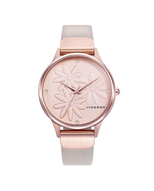 Reloj de Mujer Viceroy Kiss tres agujas de acero IP rosa y Reloj de Mujer Viceroy Kiss tres agujas de acero IP rosa y