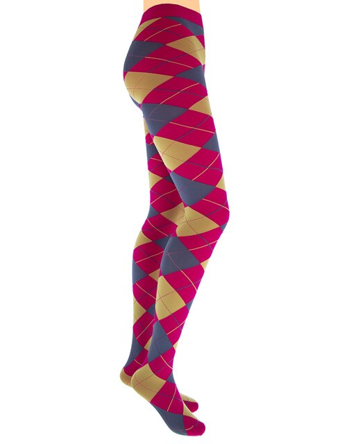 Panty moda Romby 60 deniers con estampado de rombos