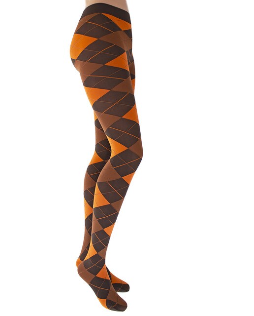 Panty moda Romby 60 deniers con estampado de rombos