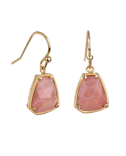 Pendientes Vidal & Vidal colección Esentials gema natural red wood line